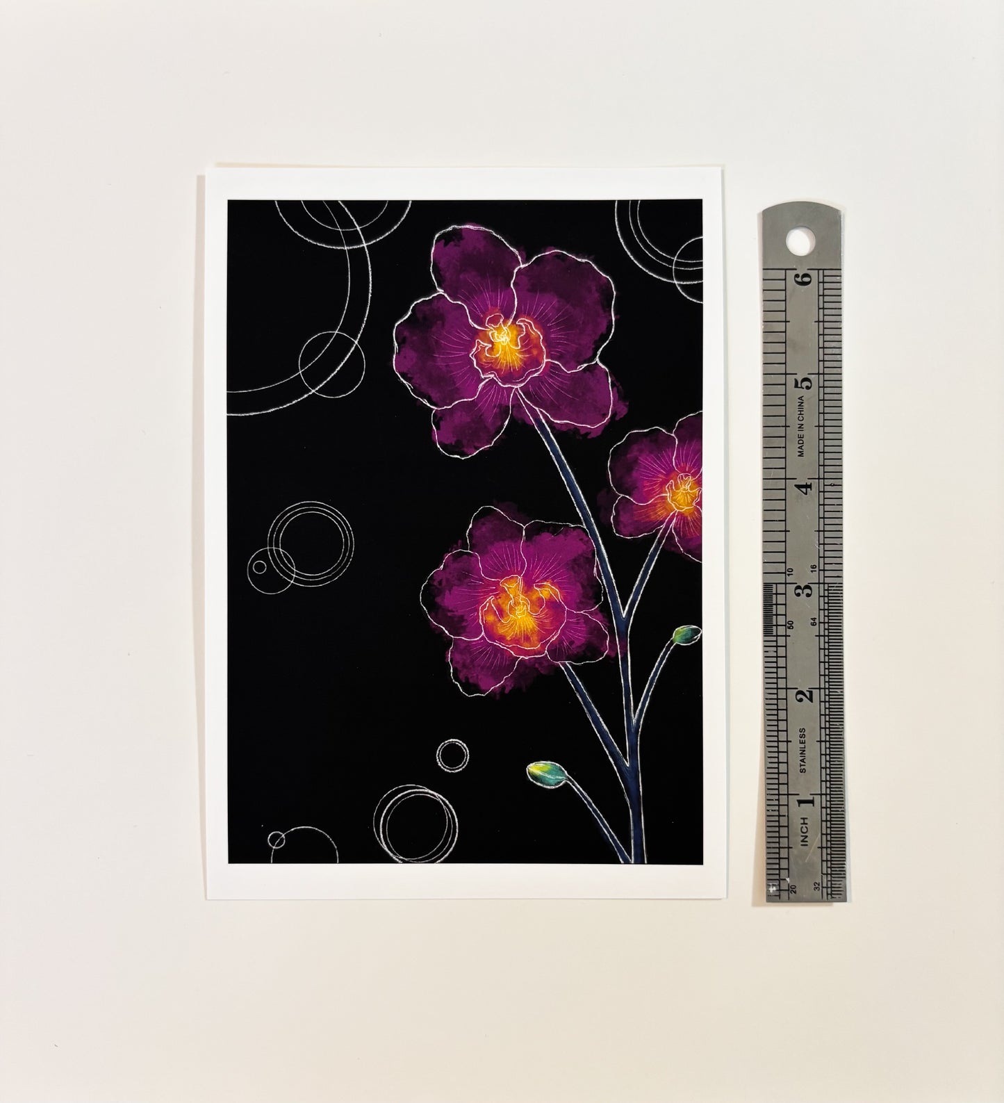 “Orchids and Orbits” Art Print 5x7