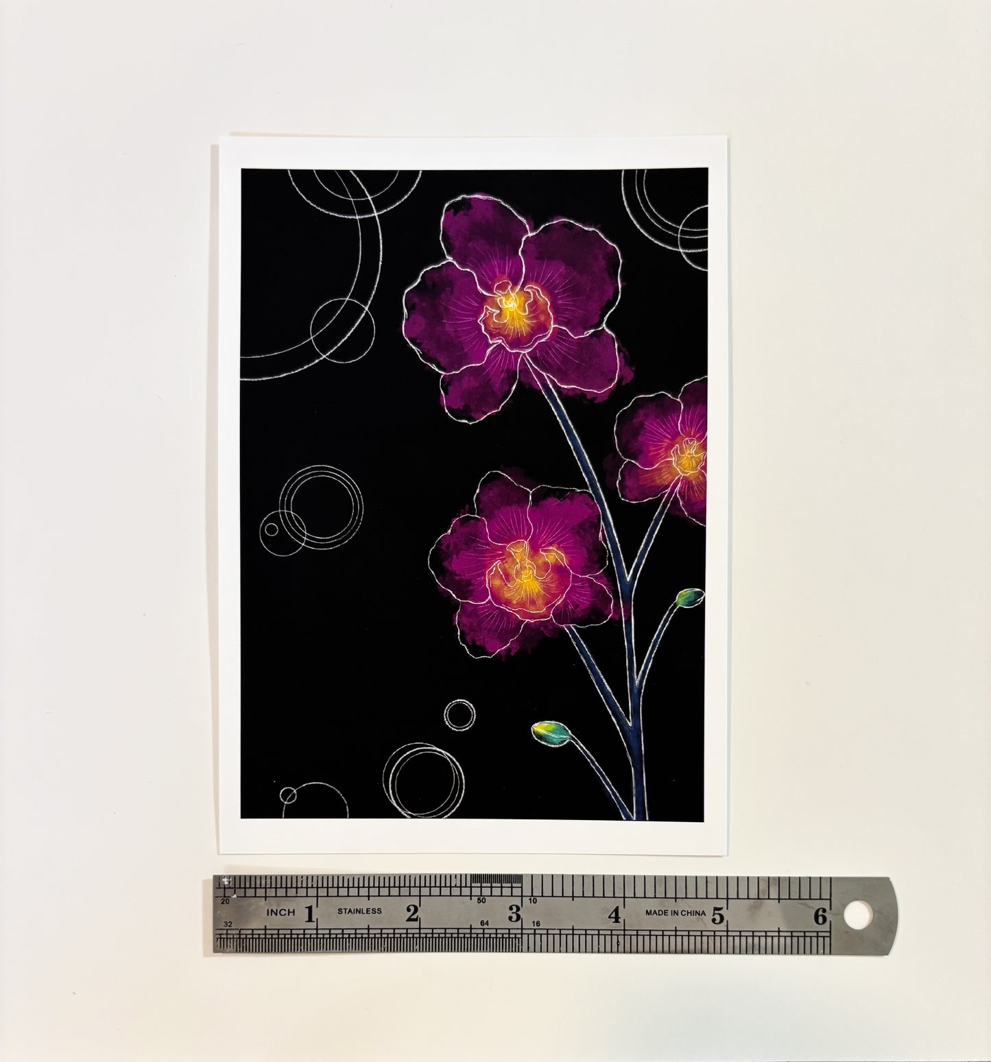 “Orchids and Orbits” Art Print 5x7